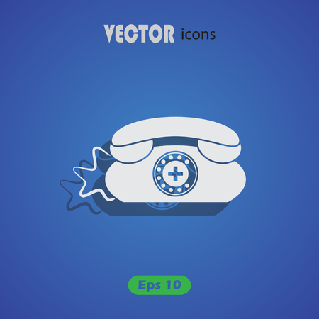Clinic Phone vector icon.のイラスト素材