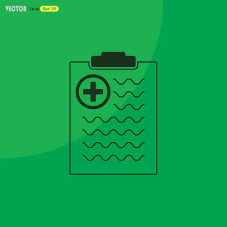 Medical document vector iconのイラスト素材