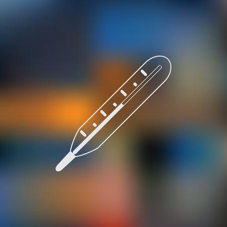 Medical thermometer, iconのイラスト素材