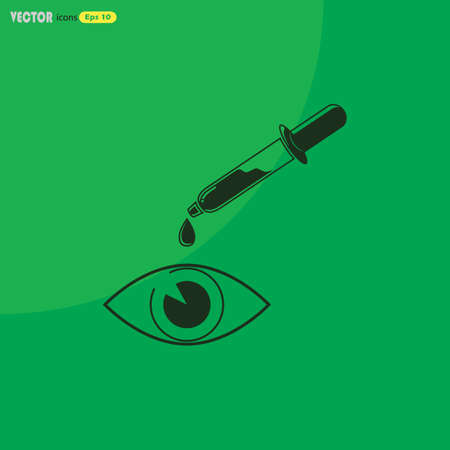 Eye drop iconのイラスト素材