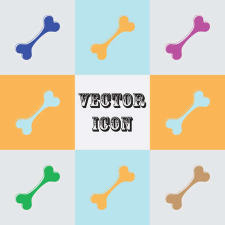 Bone vector icon,のイラスト素材