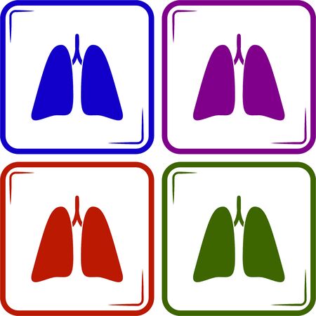 Lungs iconのイラスト素材