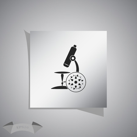 Microscope iconのイラスト素材