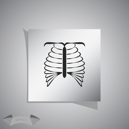 human chest iconのイラスト素材