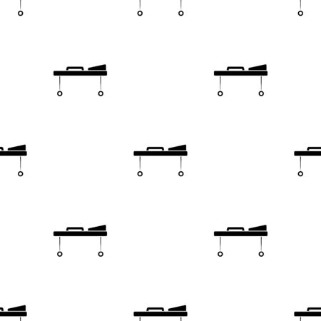 Hospital bed vector iconのイラスト素材