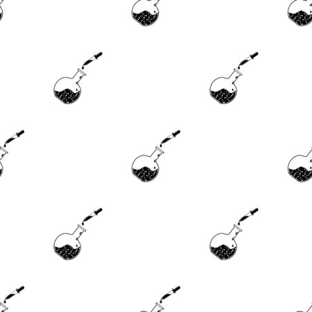 Medical test tube and pipette, iconのイラスト素材