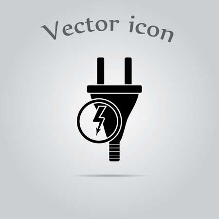 Electric plug iconのイラスト素材