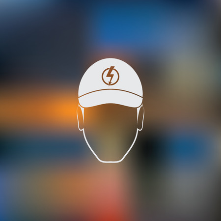 Electrician simple iconのイラスト素材