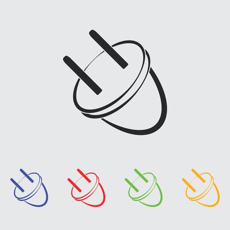 Electric plug iconのイラスト素材
