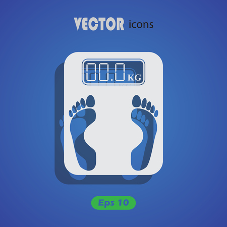 Electronic weighing machine Iconのイラスト素材