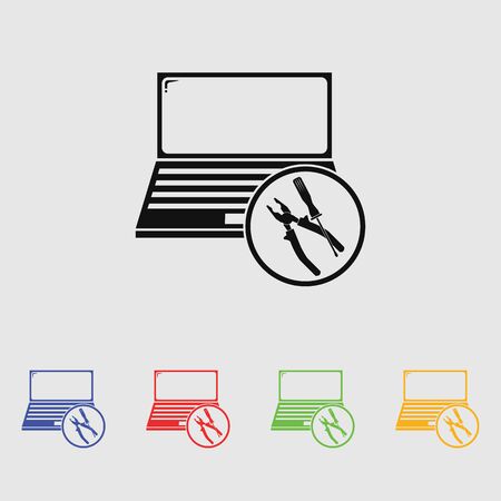 Laptop Repair Iconのイラスト素材
