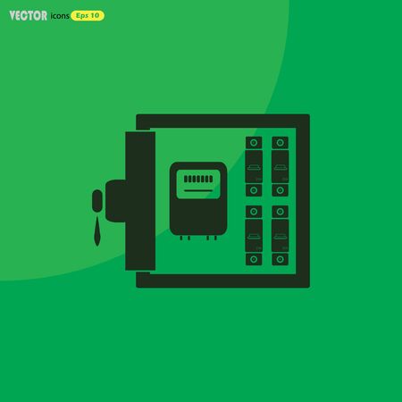 Electric distribution box vector iconのイラスト素材