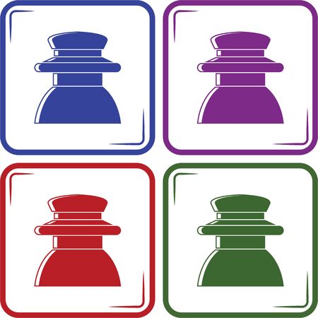 Vector high voltage electrical insulatorのイラスト素材