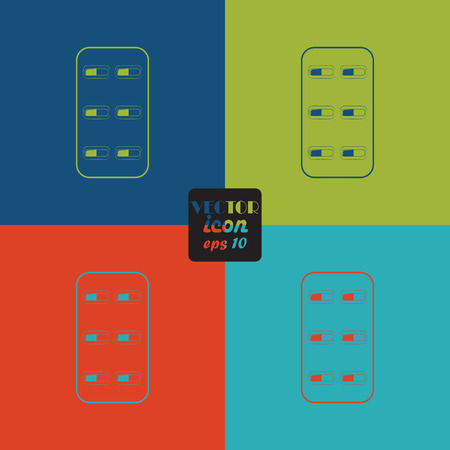 Medical capsules iconのイラスト素材