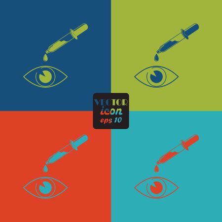 Eye drop iconのイラスト素材