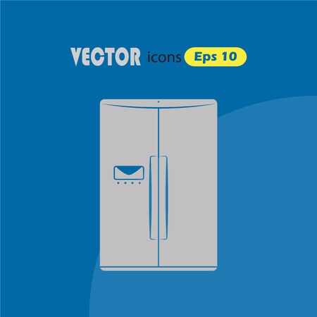refrigerator vector iconのイラスト素材