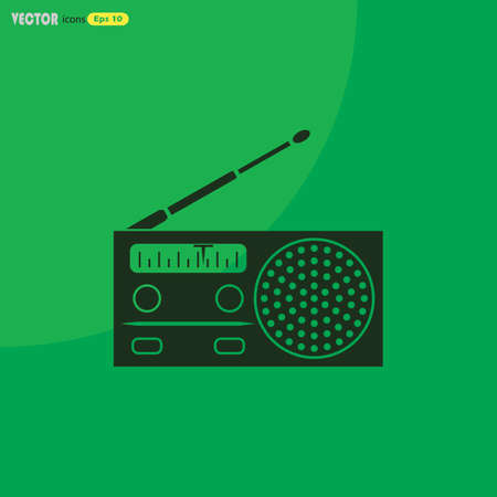 Radio vector iconのイラスト素材