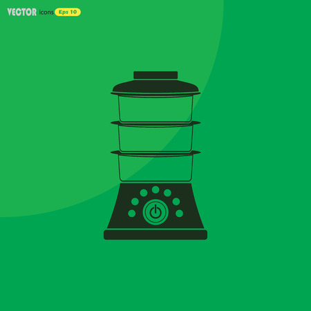 double boiler vector iconのイラスト素材