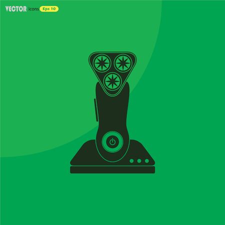 Electric shaving machine iconのイラスト素材