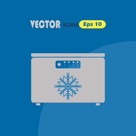 Freezer vector iconのイラスト素材