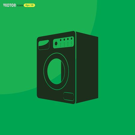 washing machine iconのイラスト素材