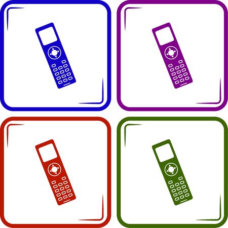 Phone simple vector iconのイラスト素材