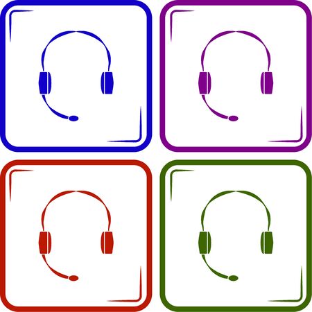 Headphone Icon Vectorのイラスト素材