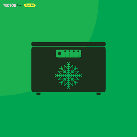 Freezer vector iconのイラスト素材
