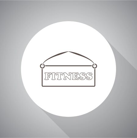Fitness plate vector iconのイラスト素材