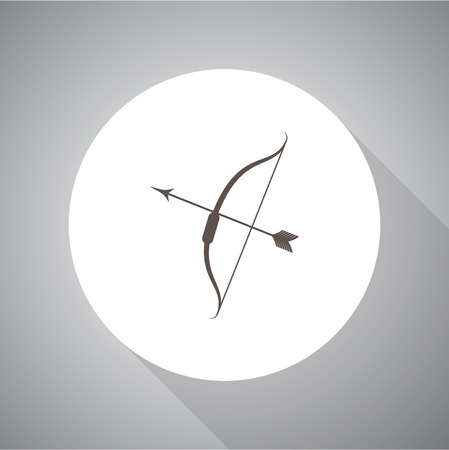 Bow arrow vector iconのイラスト素材