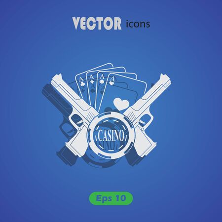 Vector icon for the casino or pokerのイラスト素材