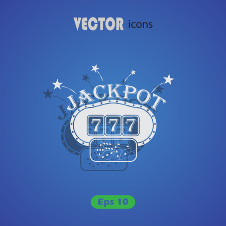 Slot machine vector iconのイラスト素材