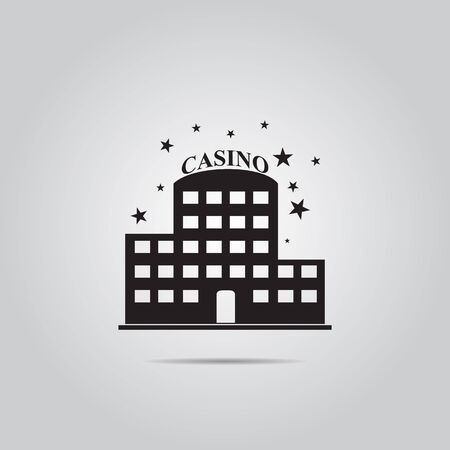 Casino building vector iconのイラスト素材