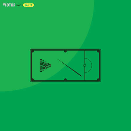 Pool table vector icon