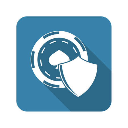 Casino shield vector iconのイラスト素材