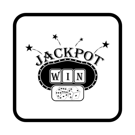 Slot machine vector iconのイラスト素材