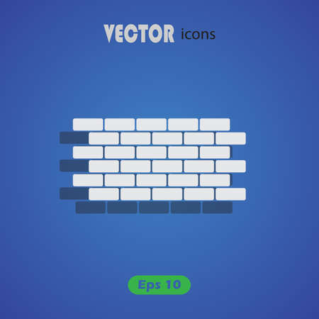 Brick wall vector iconのイラスト素材