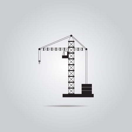 building crane vector iconのイラスト素材