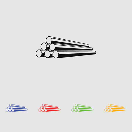 Pipe vector icon for web and mobileのイラスト素材