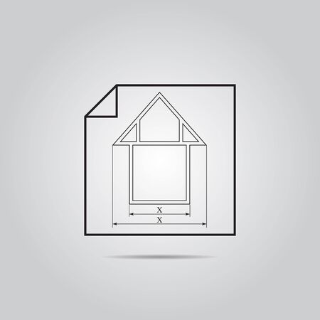 Vector icon house projectのイラスト素材