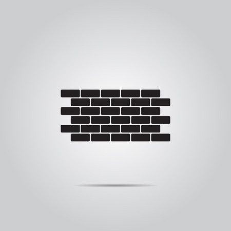 Brick wall vector iconのイラスト素材