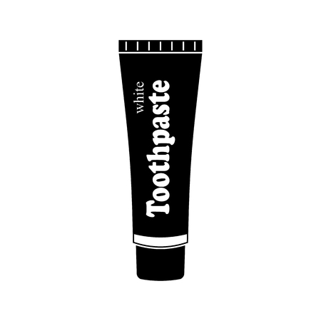 Toothpaste tube vector icon for web and mobile. Flat styleのイラスト素材