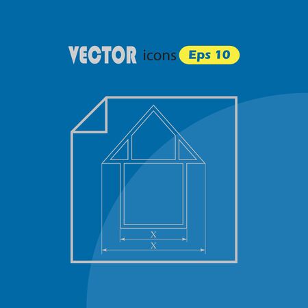 Vector icon house projectのイラスト素材