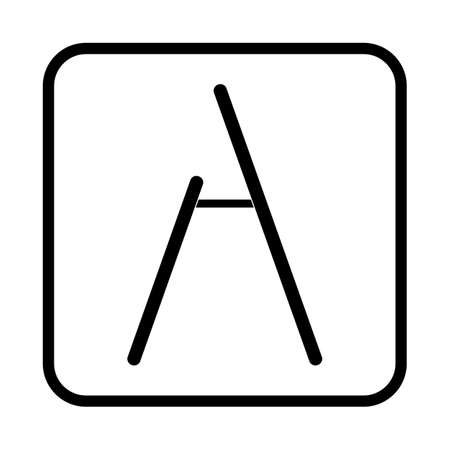 ladder vector icon for web and mobileのイラスト素材