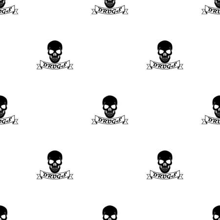 Drug Skull Vector iconのイラスト素材