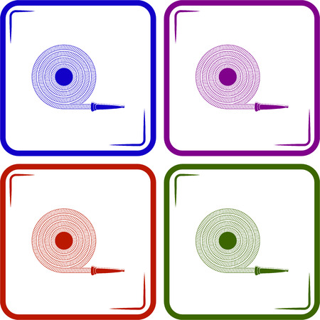 Fire hose icon Vectorのイラスト素材