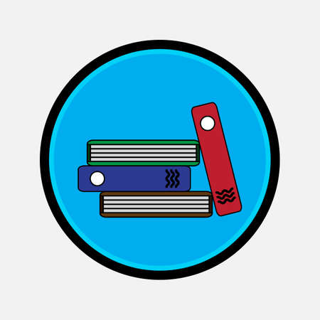 Book vector icon flat style for web and mobileのイラスト素材