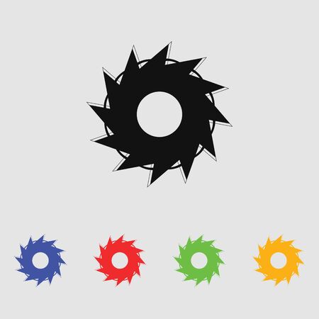 Abstract flowers. Vector black simple icon for web and mobile. Flat style.のイラスト素材