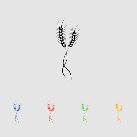 wheat ears symbol vectorのイラスト素材