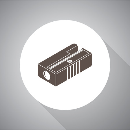 Flat isometric vector icon. Pencil sharpener. Flat style for web and mobileのイラスト素材